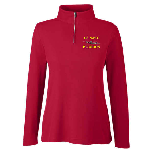 US Navy P-3 3 Core 365 Ladies' Fusion Quarter Zip