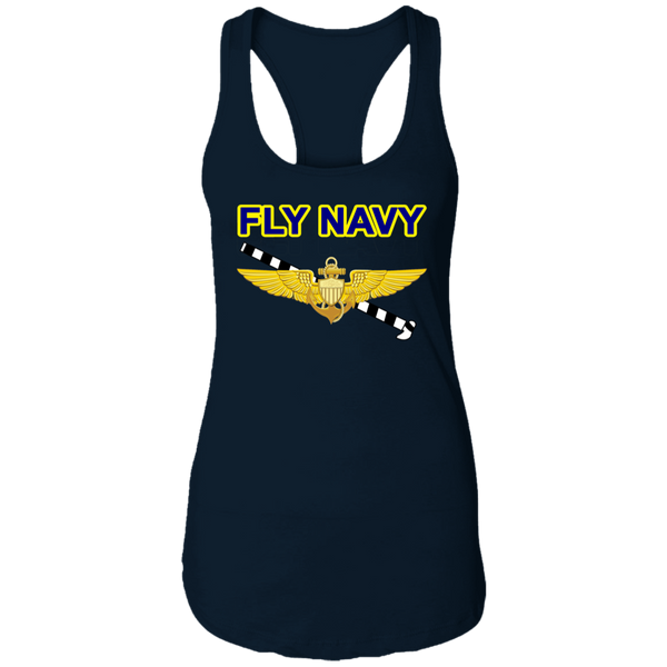 Fly Navy Tailhook 1 Ladies' Ideal Racerback Tank