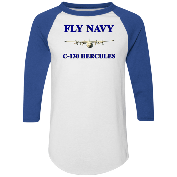 Fly Navy C-130 1 Colorblock Raglan Jersey