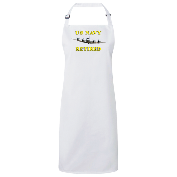 Navy Retired 1 Unisex Bib Apron