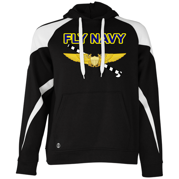 Fly Navy Tailhook 3 Athletic Colorblock Fleece Hoodie