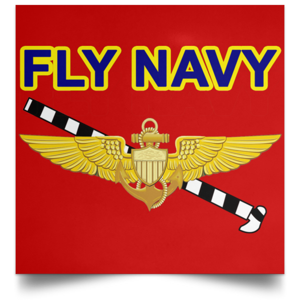 Fly Navy Tailhook 1 Poster - Square