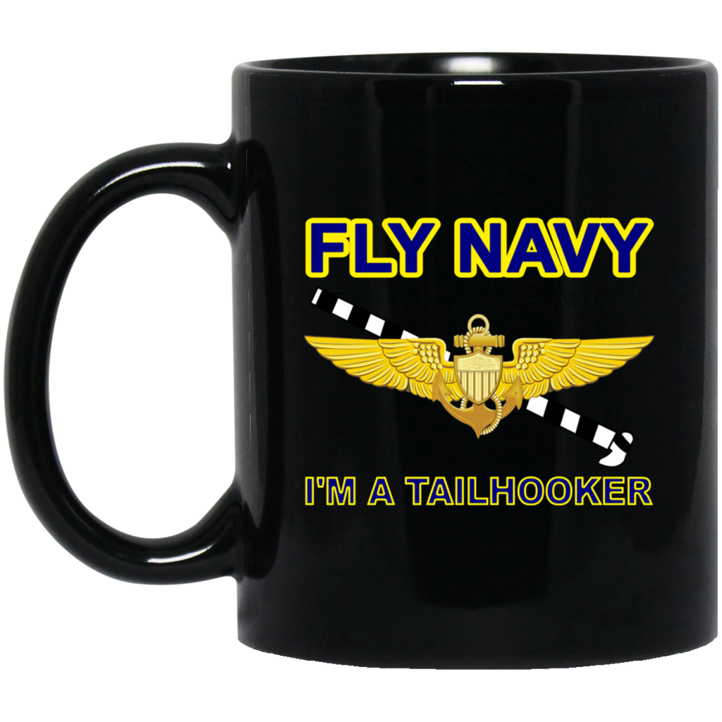 Fly Navy Tailhooker 1 Black Mug - 11oz