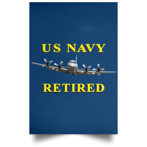 Navy Retired 1 Poster - Portrait