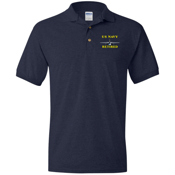 Navy Retired 2 Jersey Polo Shirt