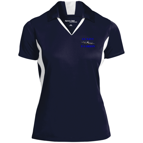 US Navy P-3 1 Ladies' Colorblock Performance Polo