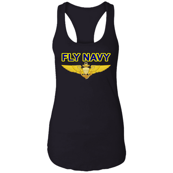 Fly Navy Aviator Ladies' Ideal Racerback Tank