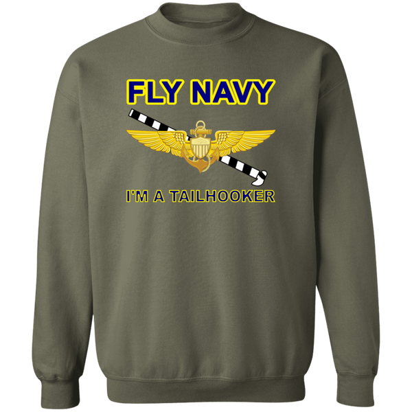 Fly Navy Tailhooker 1 Crewneck Pullover Sweatshirt