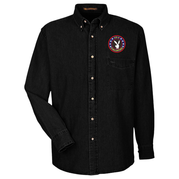 VX 04 1 Harriton LS Denim Shirt