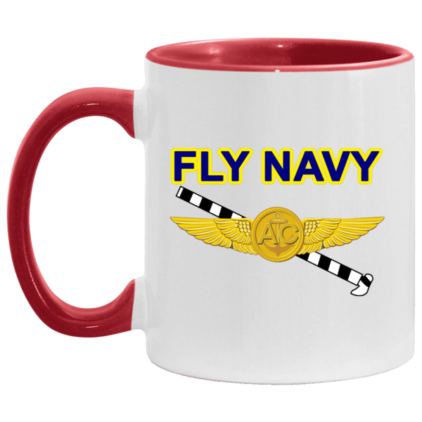 Fly Navy Tailhook 2 Accent Mug - 11oz