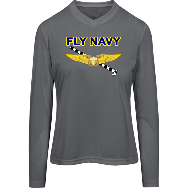 Fly Navy Tailhook 3 Team 365 Ladies' Zone LS Tee