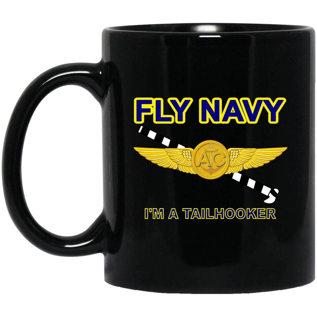 Fly Navy Tailhooker 2 Black Mug - 11oz