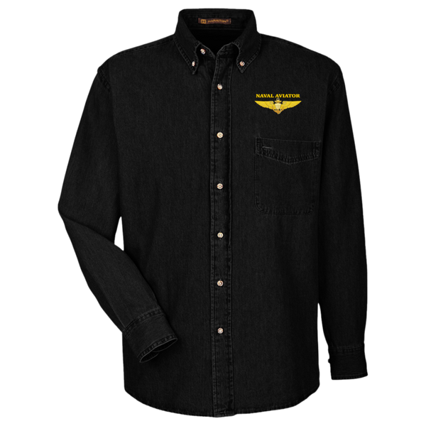 Aviator 2 Harriton LS Denim Shirt