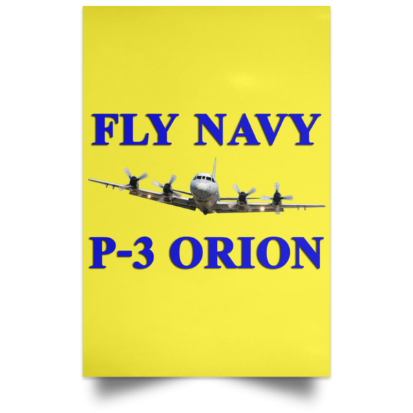 Fly Navy P-3 1 Poster - Portrait