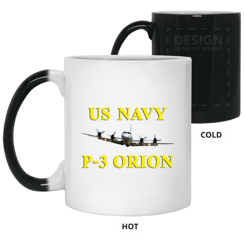 US Navy P-3 3 Color Changing Mug - 11oz