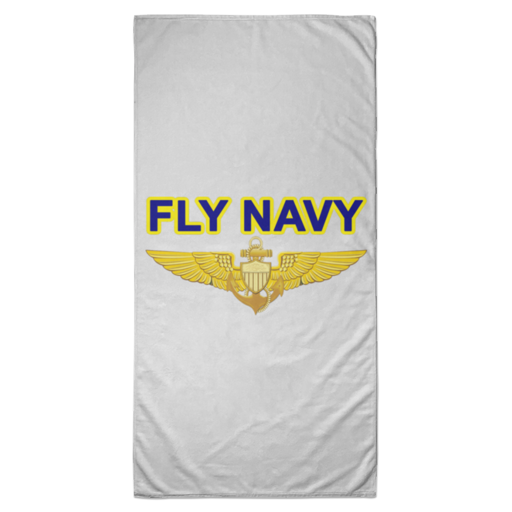 Fly Navy Aviator Beach Towel - 35x70