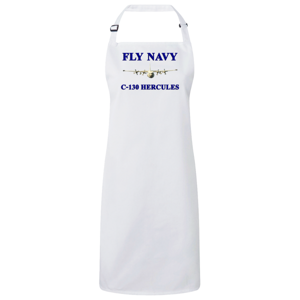 Fly Navy C-130 1 Unisex Bib Apron