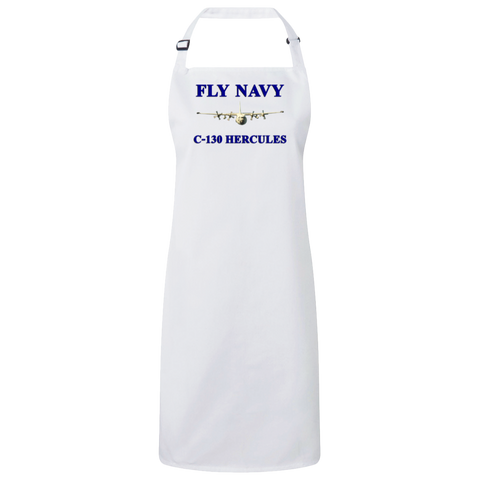 Fly Navy C-130 1 Unisex Bib Apron