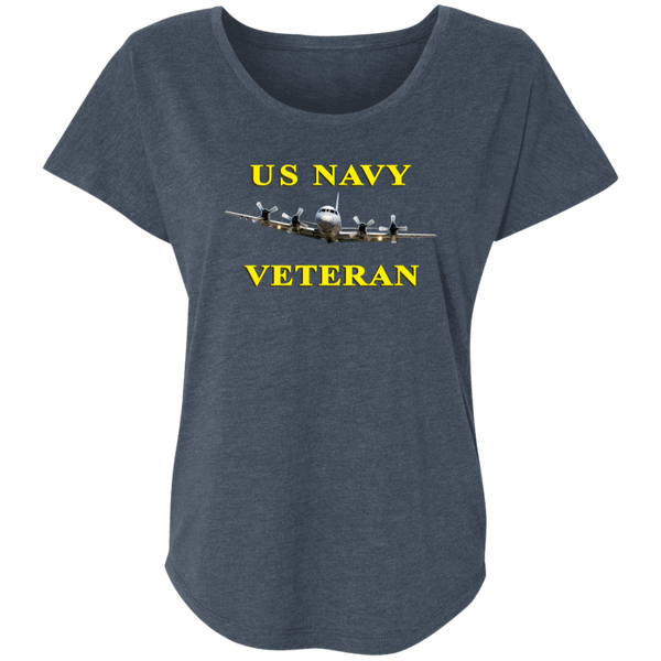 Navy Vet 2 Ladies' Triblend Dolman Sleeve