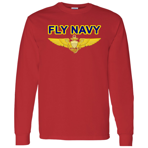 Fly Navy Aviator LS Cotton T-Shirt