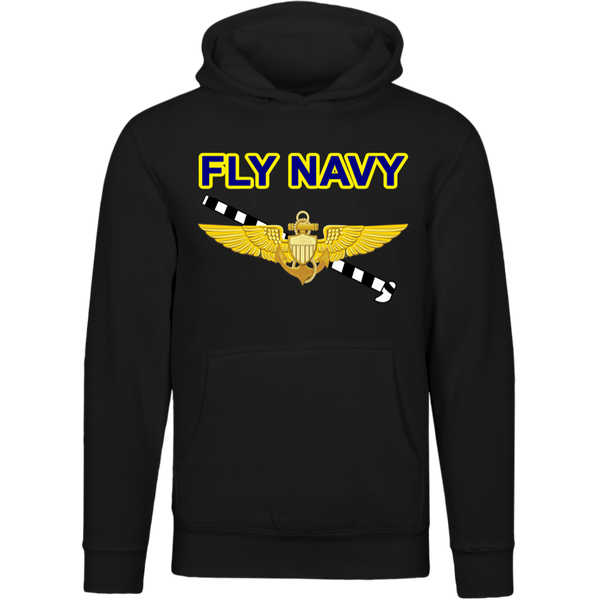 Fly Navy Tailhook 1 Lane Seven Unisex Premium Hoodie