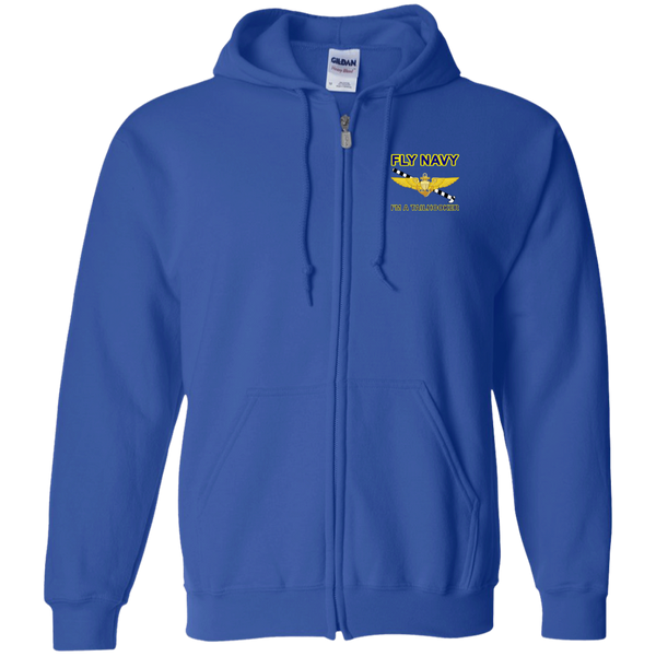 Fly Navy Tailhooker 1 Zip Up Hooded Sweatshirt