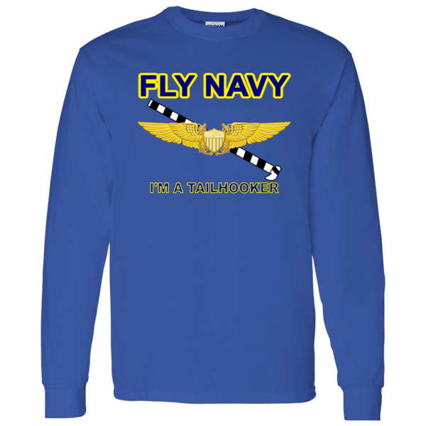 Fly Navy Tailhooker 3 LS Cotton T-Shirt