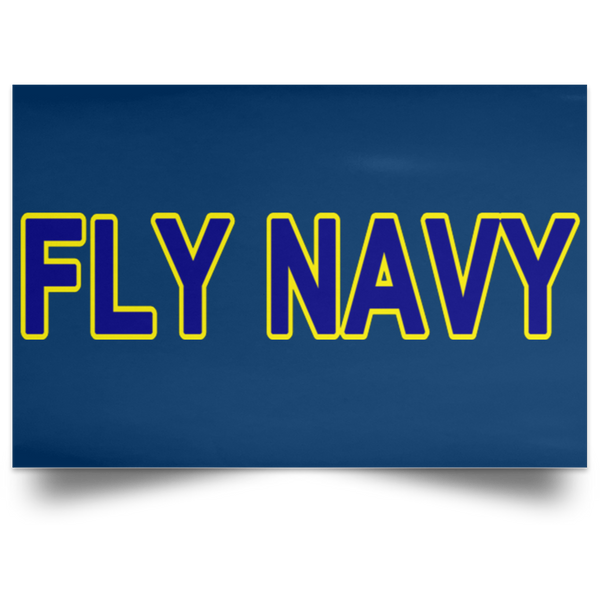 Fly Navy 2 Poster - Landscape