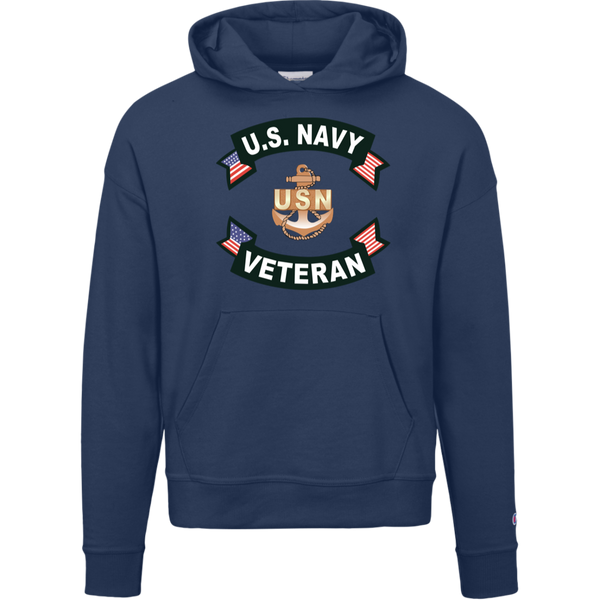 Navy Vet 1 Champion Ladies' Powerblend Hoodie