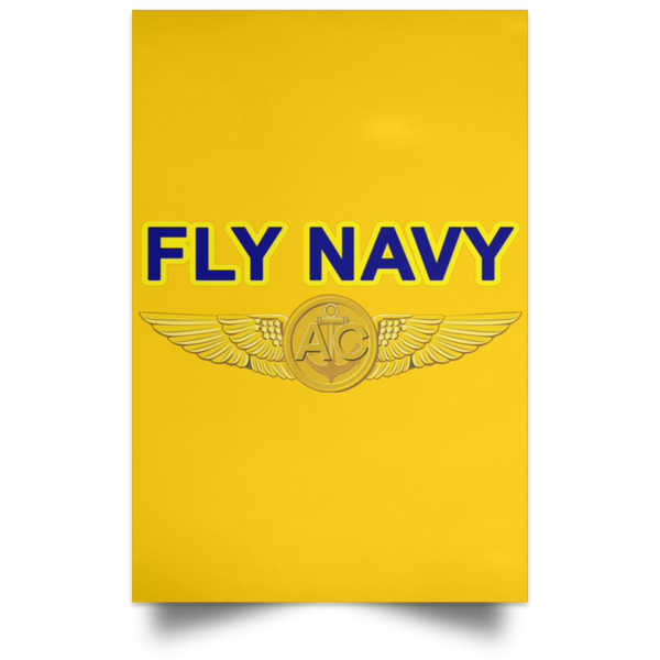 Fly Navy Aircrew Poster - Portrait