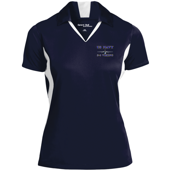 US Navy S-3 1 Ladies' Colorblock Performance Polo