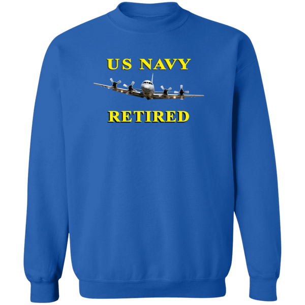 Navy Retired 1 Crewneck Pullover Sweatshirt