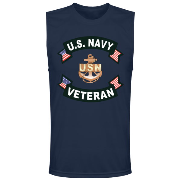 Navy Vet 1 Team 365 Muscle T-Shirt