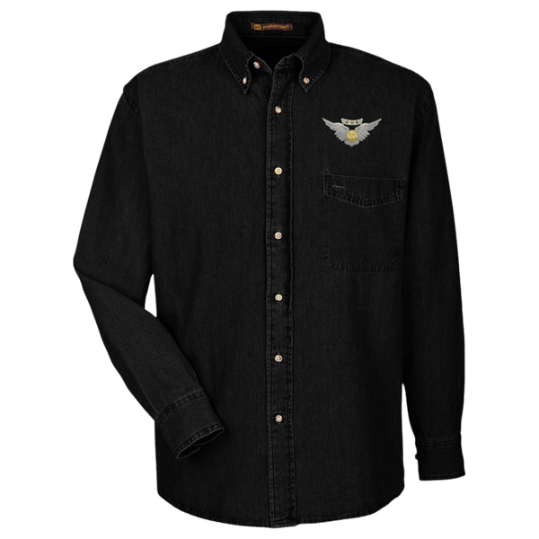 Combat Air 1 Harriton LS Denim Shirt