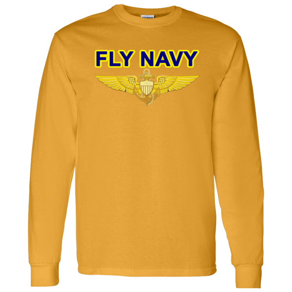 Fly Navy Aviator LS Cotton T-Shirt