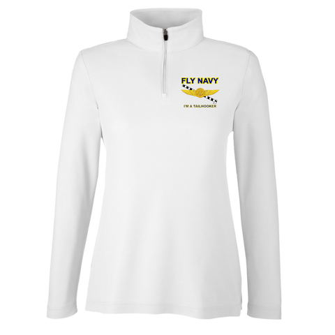 Fly Navy Tailhooker 2 Core 365 Ladies' Fusion Quarter Zip