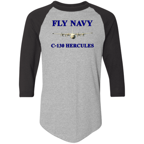 Fly Navy C-130 1 Colorblock Raglan Jersey