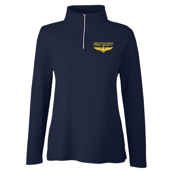 Fly Navy Aviator Core 365 Ladies' Fusion Quarter Zip