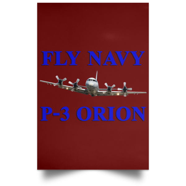 Fly Navy P-3 1 Poster - Portrait