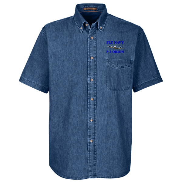 Fly Navy P-3 1 Harriton Denim Shirt