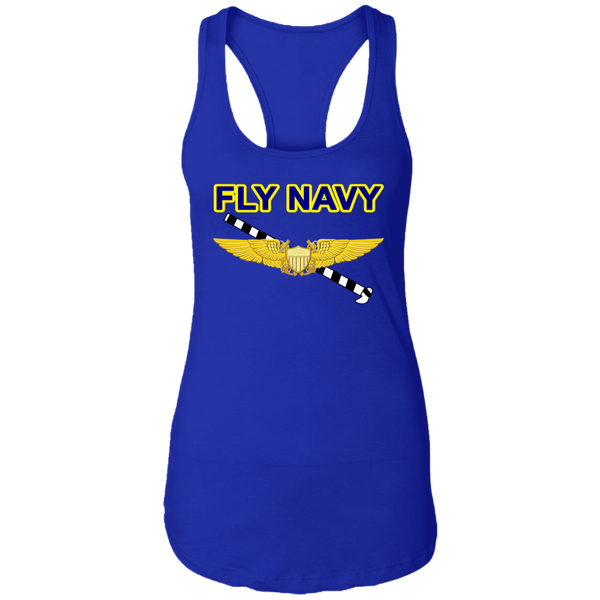 Fly Navy Tailhook 3 Ladies' Ideal Racerback Tank