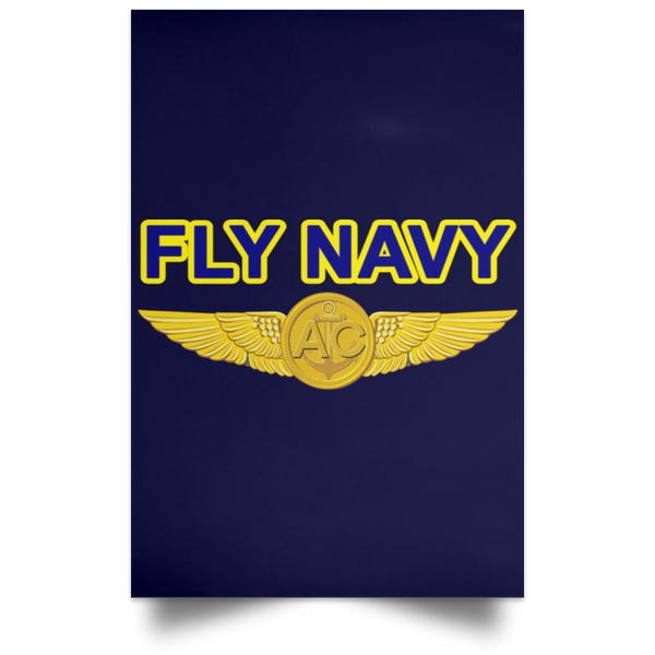 Fly Navy Aircrew Poster - Portrait