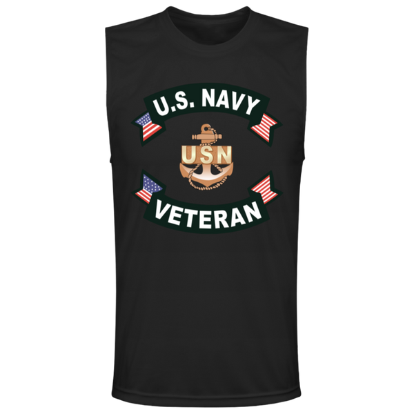 Navy Vet 1 Team 365 Muscle T-Shirt