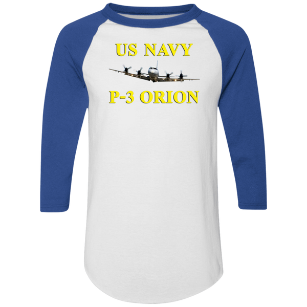 US Navy P-3 3 Colorblock Raglan Jersey