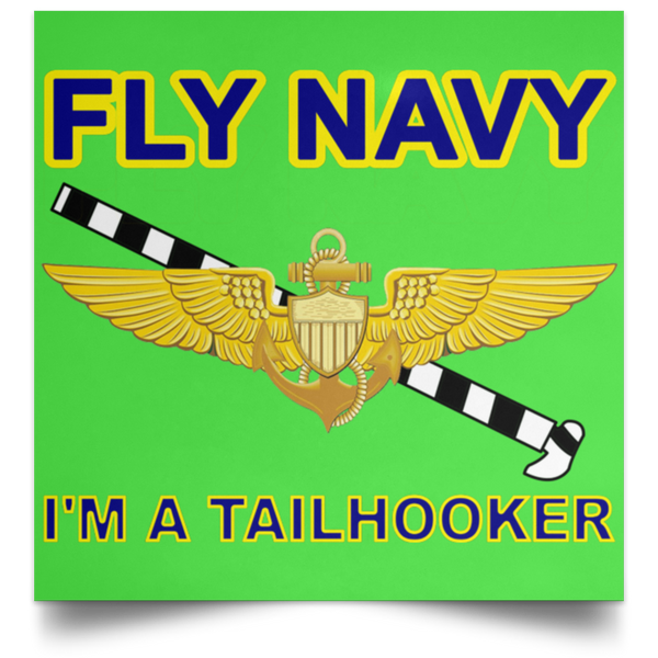 Fly Navy Tailhooker 1 Poster - Square