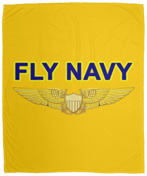 Fly Navy NFO Blanket - Cozy Plush Fleece 50x60