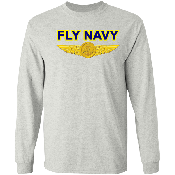 Fly Navy Aircrew LS Cotton T-Shirt