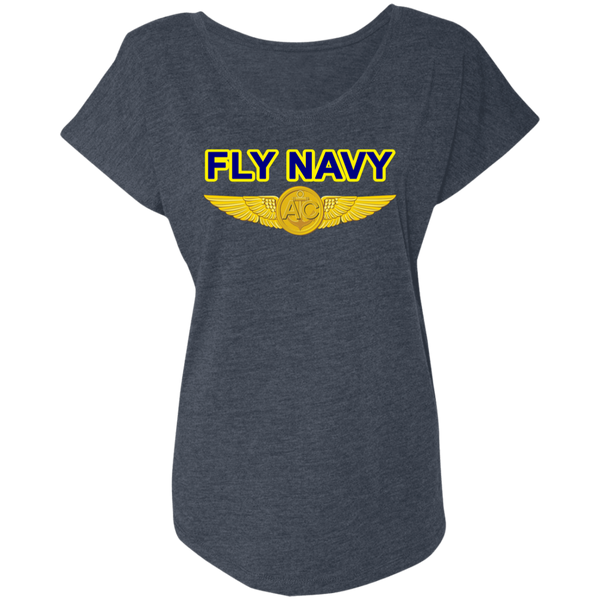 Fly Navy Aircrew Ladies' Triblend Dolman Sleeve