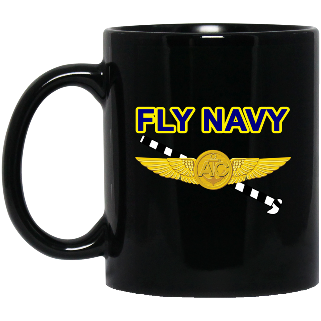 Fly Navy Tailhook 2 Black Mug - 11oz