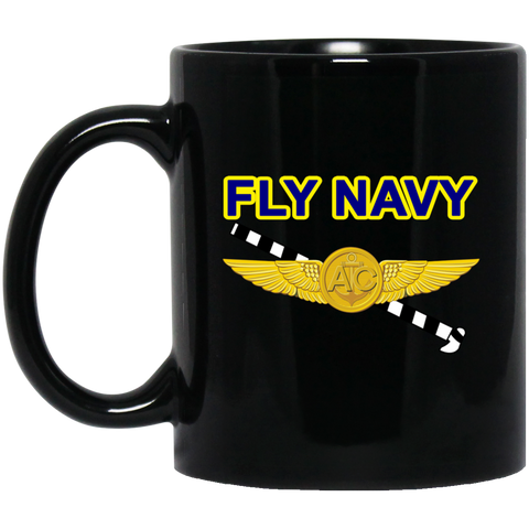 Fly Navy Tailhook 2 Black Mug - 11oz